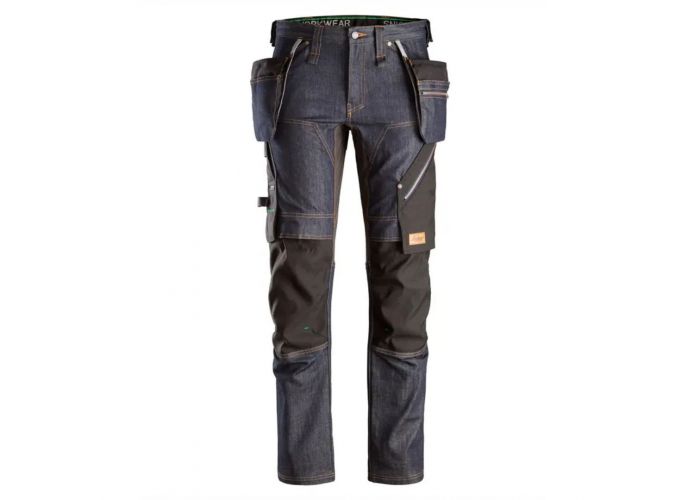 Snickers werkbroek flexiwork denim met holsterzakken mt52