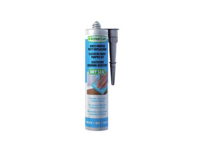 Dry seal elastisch blijvende stopverfvervang wit