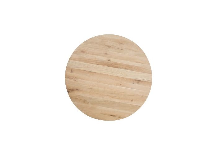 Starcrown tafelblad rond eiken rustiek 100cm