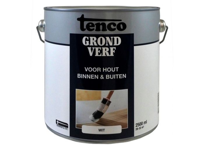 Tenco grondverf bouw terpentinebasis wit 2500 ml