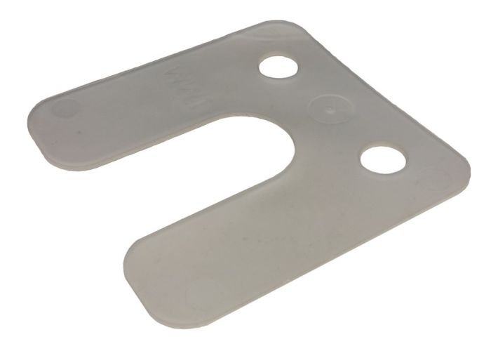 GB drukplaat met sleuf 1.0x70x70mm transparant 34741