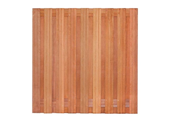 Tuinscherm keruing 19 planks 180x180cm