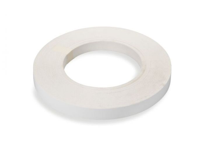 Kantfineer voorgelijmd abs wit 43x2mm