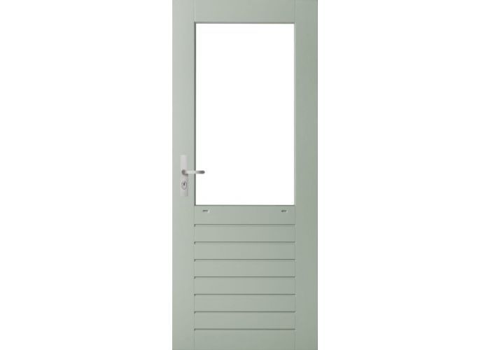 Wk048 stapeldorpeldeur  borstweringhoogte 880mm grijs gegrond 780x2015x38mm