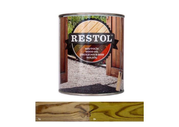 Restol zijdeglans tuinhout groen 2.5ltr