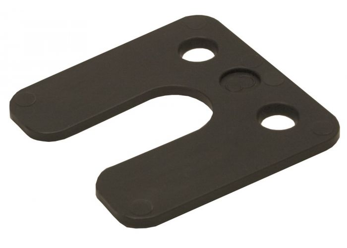 GB drukplaat met sleuf 3.0x70x70mm zwart 34743 48 stuks