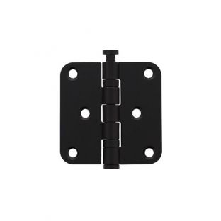 Kogelscharnier rvs zwart rond 76x76mm intersteel