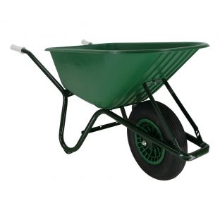 Fort bouwkruiwagen groen kunstof 100 liter