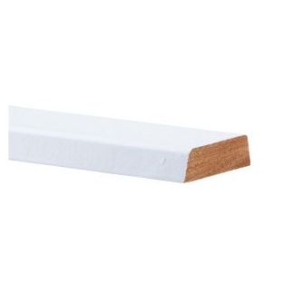 Hardhout koplat schuin b wit gegrond 12x37mm