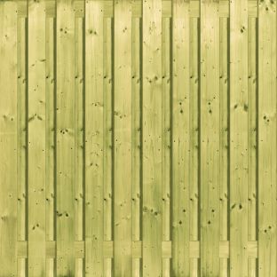 Tuinscherm geïmpregneerd vuren recht 21 planks 180x180cm