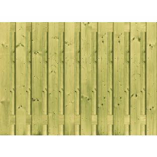 Tuinscherm geïmpregneerd vuren 19 planks 130x180cm