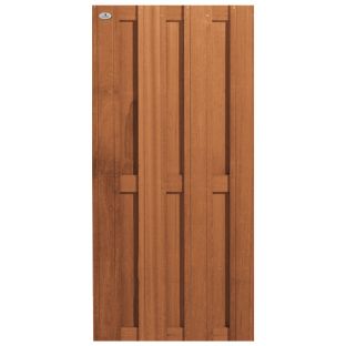 Tuinscherm bangkirai VC 7 planks 180x90cm