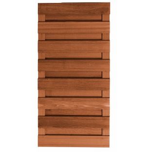 Tuinscherm bangkirai 15 planks 90x180cm