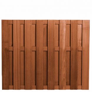 Tuinscherm bangkirai 15 planks 150x180cm