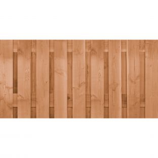Tuinscherm coloured fijnbezaagd 19 planks 90x180cm