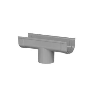 Mini mastgoot grijs gootuitloop 65mm
