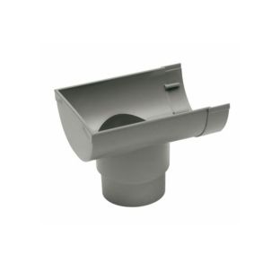 Mastgoot grijs eind uitlaatstuk 70/80 100mm