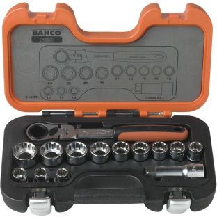 Bahco doppenset open model 14 delig s140t