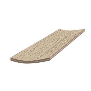 Buig triplex b langs fineer 2500x1220x8mm