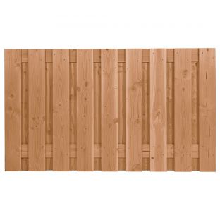 Tuinscherm coloured fijnbezaagd 19 planks 130x180cm