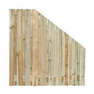 Tuinscherm geïmpregneerd grenen afbouw 21 planks 90/180x180cm