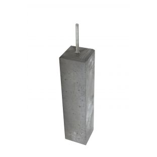 Betonpoer zwart 14 incl verstelbare plaat 12cm