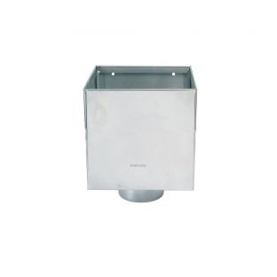 Rheinzink wb vergaarbak vierkant 80mm