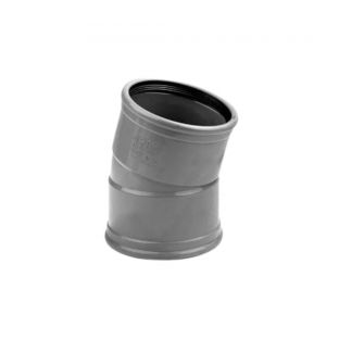 Bocht 15 graden dw manchet/manchet 125mm