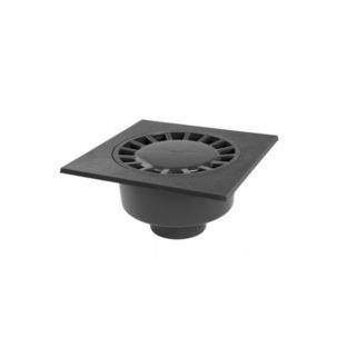 Putdeksel kunststof well flex zwart 20x20cm