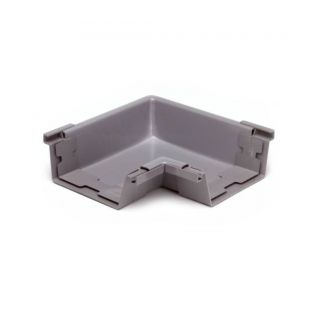 Bakgoot grijs buitenhoek 180mm