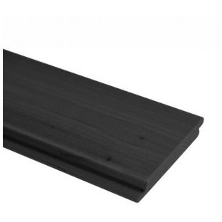 Thermogarant spruce chanelsiding zwart 18x142mm  Geborsteld / brushed top