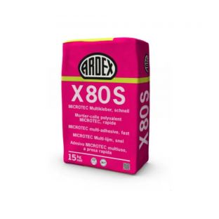 Ardex x 80 s microtec multilijm snel zak 15kg