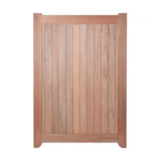 Poort hardhout enkel rechts draaiend 180x125cm