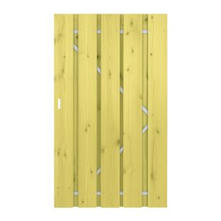 Tuindeur vuren stalen frame 190x120cm incl duimen