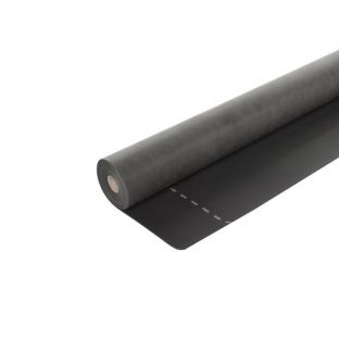 Fassawall Firesafe brandklasse A2 damp open zwart 50x1,40m