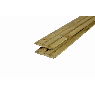 Vuren rhombus profiel geschaafd geimpregneerd 28x145mm