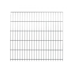 Gaasmat dubbelstaafs antraciet 200x200cm