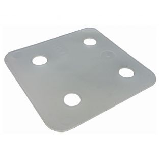 GB drukplaat zonder sleuf 1.0x70x70mm transparant 34701 / 96 stuks