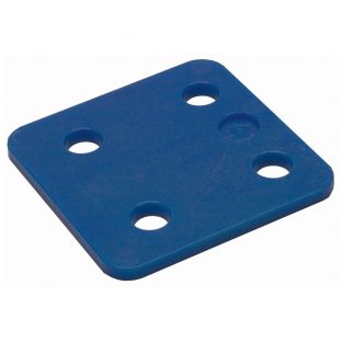 GB drukplaat zonder sleuf 4.0x70x70mm blauw 34704 / 48 stuks