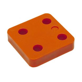 GB drukplaat zonder sleuf 15.0x70x70mm oranje 34715 / 48 stuks