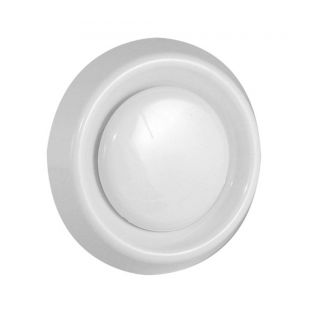 Afzuigventiel met klemmen kunststof wit 100mm