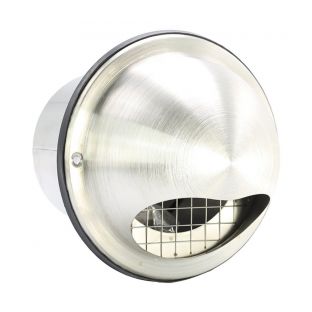 Bolrooster rvs met gaas 150mm