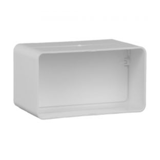 Ventilatiekanaal buisverb.met terugsl. 110x54mm