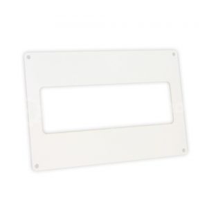 Ventilatiekanaal afdekplaat wit vlak 204x60mm