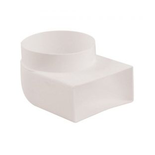 Ventilatiekanaal overgangsstuk haaks 100  110x54mm