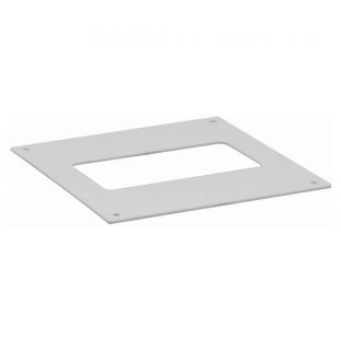 Ventilatiekanaal afdekplaat wit vlak 110x54mm