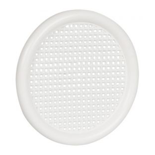 Ventilatierozet met kraag kunststof wit 56mm