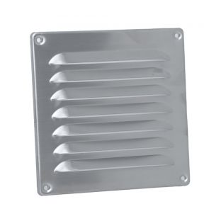 Schoepenrooster rvs 160x160mm