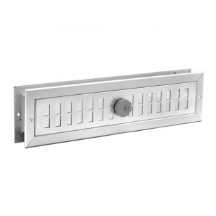 Alu. deurrooster 470x121mm geanodiseerd