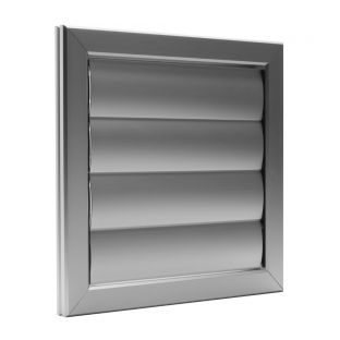 Aluminium lamellenrooster 255x255mm f1